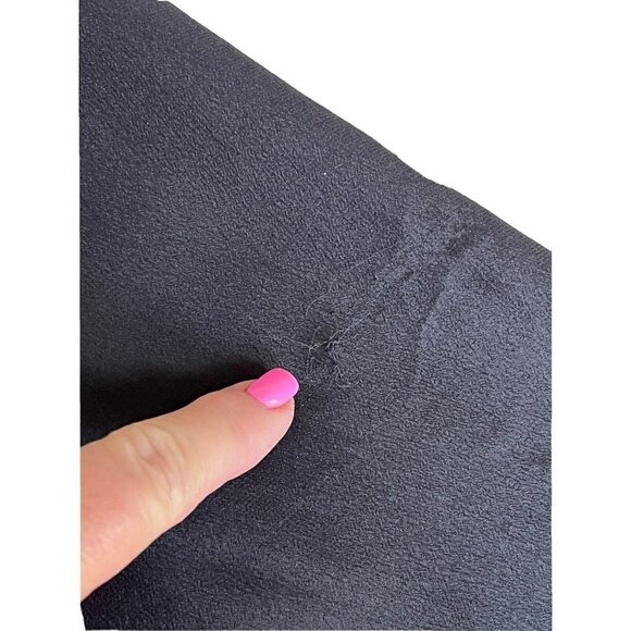 The Great Womens Sz 0 Black Silk Crochet Detailed Semi Sheer Popover Top Blouse - Picture 8 of 9